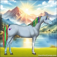 Horse Color:Painted Watercolor Smoky Grullo 