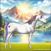 Horse Color:Painted White Spotted Cremello