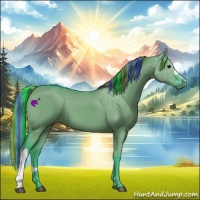 Horse Color:Painted Watercolor Grullo 