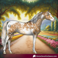 Horse Color:Chocolate Palomino Dun Splash Tobiano Appaloosa Rabicano 