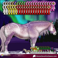 Horse Color:Watercolor Silver Brown Onyx 