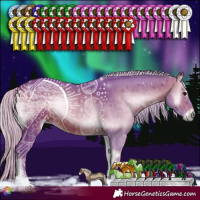 Horse Color:Watercolor Silver Brown Onyx 