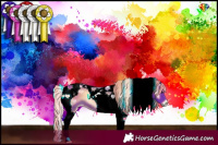 Horse Color:Watercolor Red Onyx Tobiano