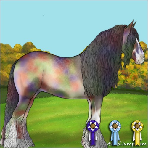 Horse Color:Nacre Liver Red Onyx Sabino 