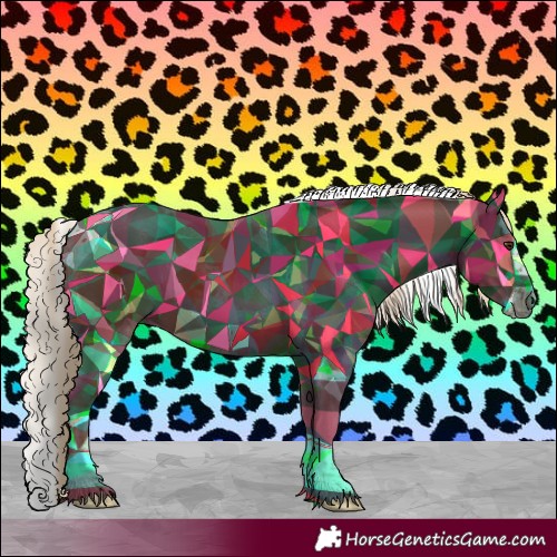 Horse Color:Chocolate Palomino Splash Tobiano 