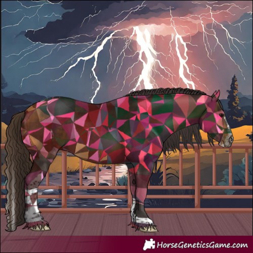 Horse Color:Buckskin Splash Tobiano 