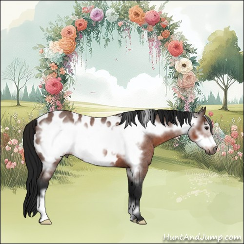 Horse Color:Gray Buckskin Roan Frame Appaloosa 