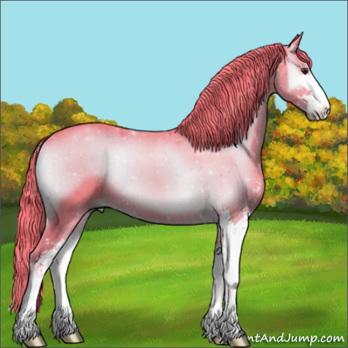 Horse Color:Watercolor Liver Red Onyx Sabino 