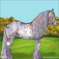 Horse Color:Nacre White Spotted Chocolate Silver Blue Onyx Chinchilla 