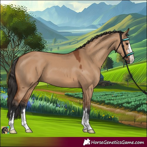Horse Color:Bay Dun