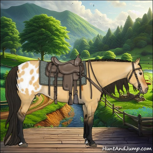 Horse Color:Gray Buckskin Dun Sabino Appaloosa 