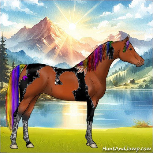 Horse Color:Painted Brown Tobiano 