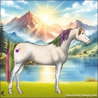 Horse Color:Painted White Spotted Buckskin Pearl 