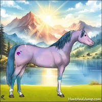 Horse Color:Watercolor Buckskin Dun Tobiano 