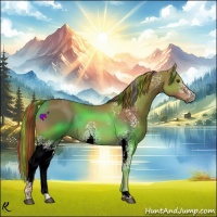 Horse Color:Painted White Spotted Chestnut