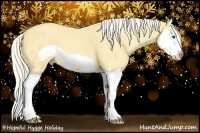 Horse Color:Gold Cream Champagne Dun Splash Frame