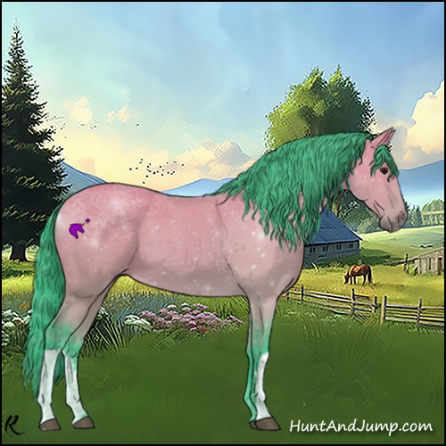 Horse Color:Watercolor Bay Dun