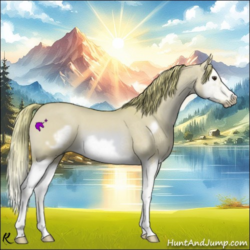 Horse Color:Watercolor Red Dun Splash Frame