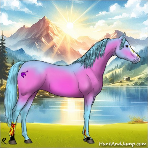 Horse Color:Watercolor Bay Sabino 