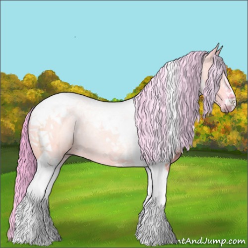 Horse Color:Watercolor Grullo Tobiano 