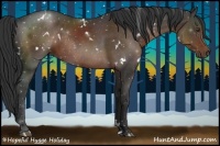 Horse Color:White Spotted Liver Chestnut Rabicano 