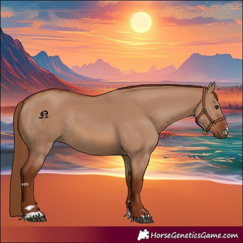 Horse Color:Red Dun Rabicano 