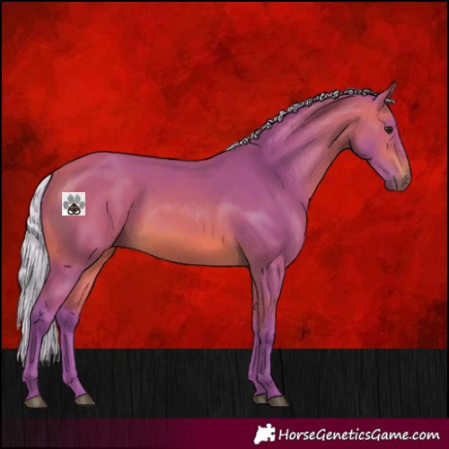 Horse Color:Watercolor Silver Bay 