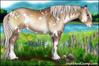 Horse Color:White Spotted Silver Blue Onyx Pearl 