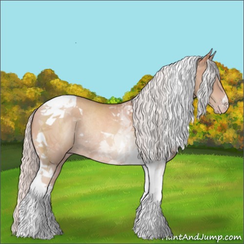 Horse Color:Silver Sable Champagne Tobiano Rabicano 