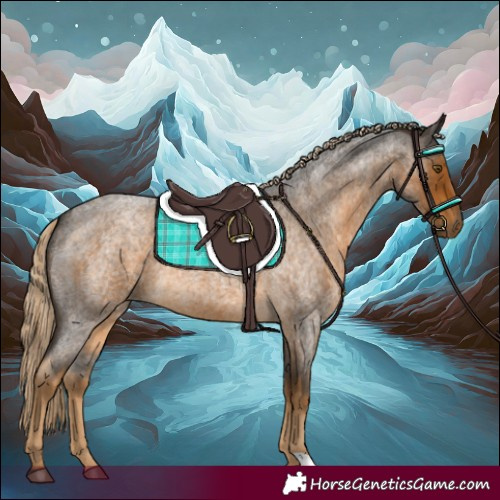 Horse Color:Chocolate Palomino Roan 