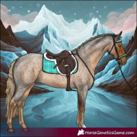 Horse Color:Chocolate Palomino Roan 