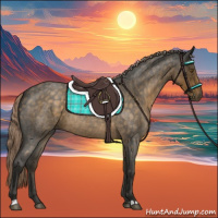 Horse Color:Chocolate Palomino Roan 