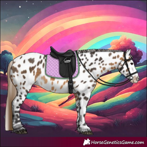 Horse Color:Buckskin Near Leopard