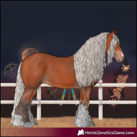 Horse Color:Silver Bay Sabino Rabicano 