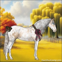 Horse Color:Chocolate Palomino Pearl Tobiano Frame  and Chocolate Palomino Pearl Splash Tobiano Frame 