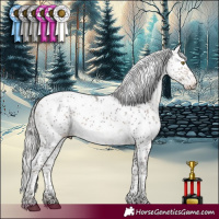 Horse Color:Silver Brown Sabino 