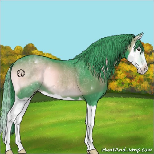 Horse Color:Watercolor Liver Red Onyx Splash 