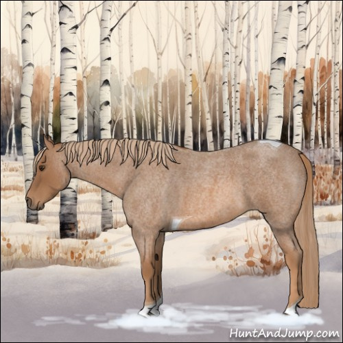 Horse Color:Red Roan Tobiano 