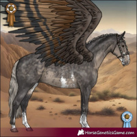 Horse Color:Silver Smoky Black Sabino