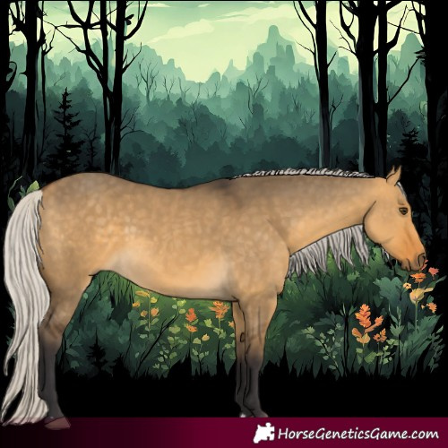 Horse Color:Silver Buckskin Dun 