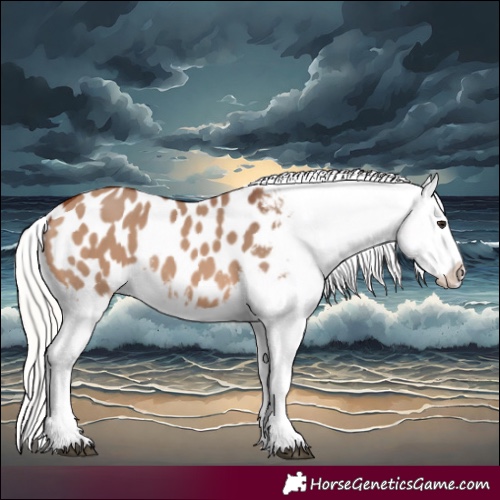 Horse Color:Silver Brown Dun Appaloosa 