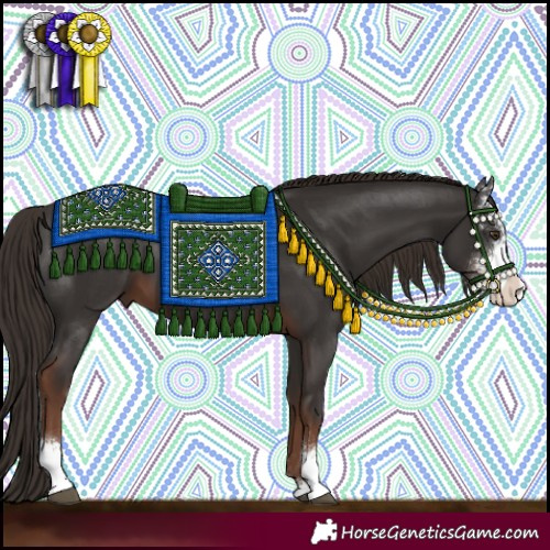 Horse Color:Liver Chestnut Sabino