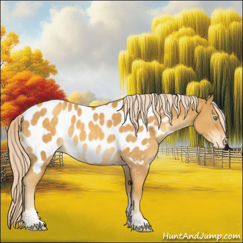 Horse Color:Gold Cream Champagne Sabino Appaloosa 