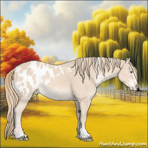 Horse Color:Perlino Sabino Blanket 