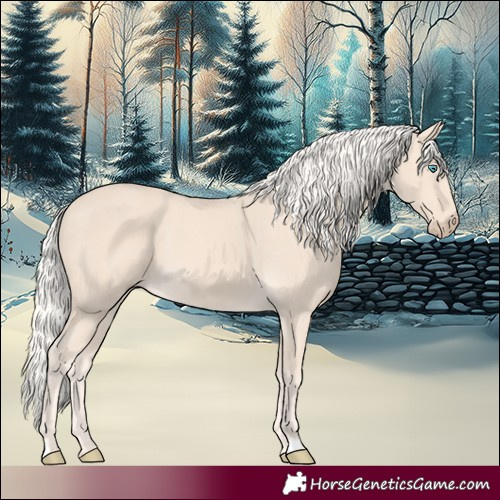 Horse Color:Cremello 