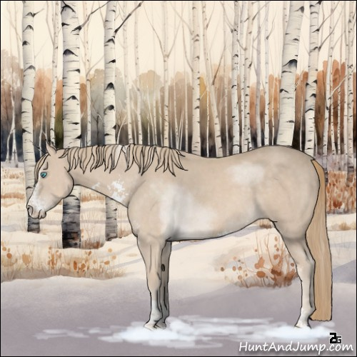 Horse Color:Smoky Creme Sabino Rabicano 