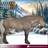 Horse Color:Silver Smoky Grullo Mushroom