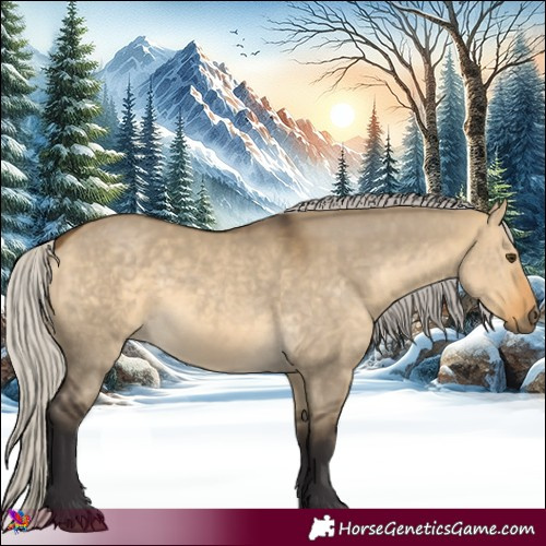 Horse Color:Silver Buckskin Dun 