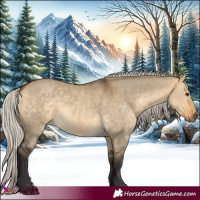 Horse Color:Silver Buckskin Dun 