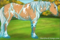 Horse Color:Thunderstruck White Spotted Silver Buckskin 